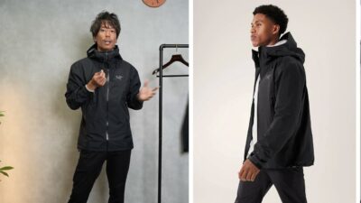 ベータライトウェイトジャケット（左）とベータジャケット（右）の並べて比較カット