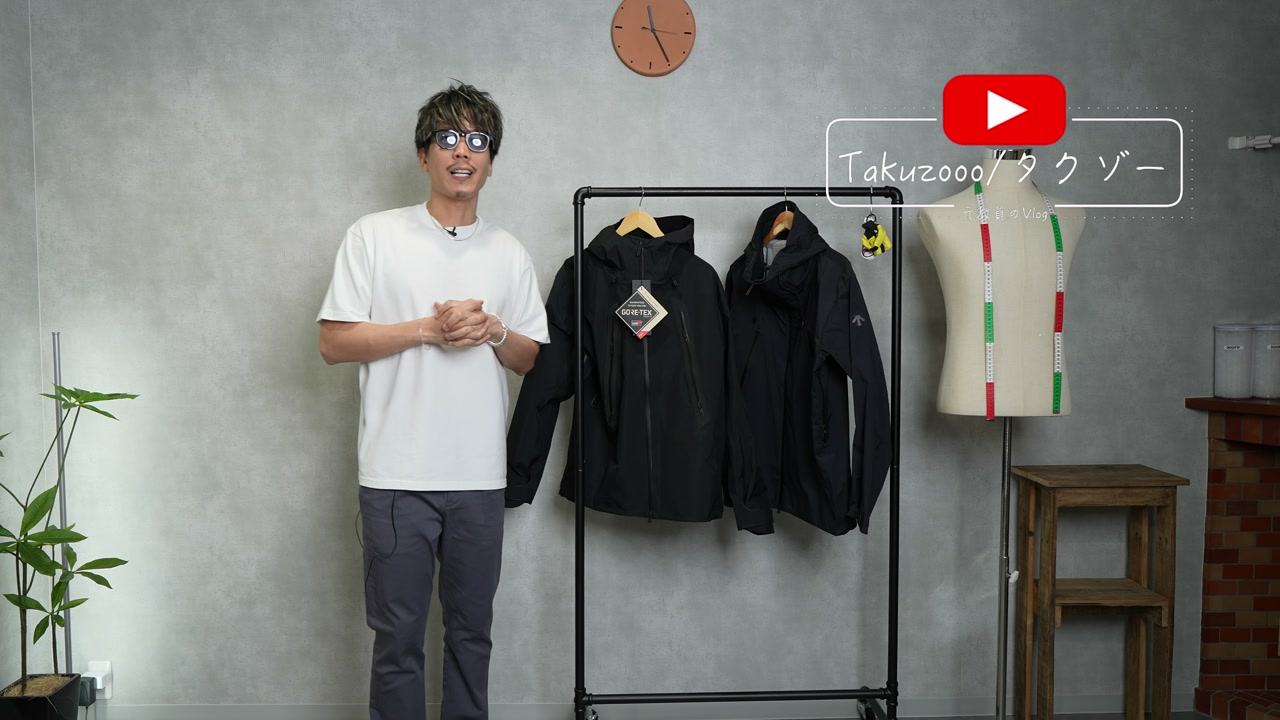 デサント アクレスとアクレスEXP 2モデル並べた集合カット