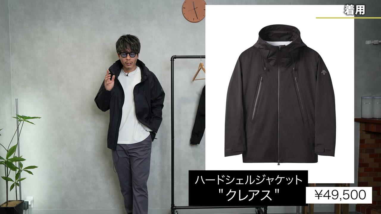 デサント アクレス通常モデル 着用・価格タグ確認カット