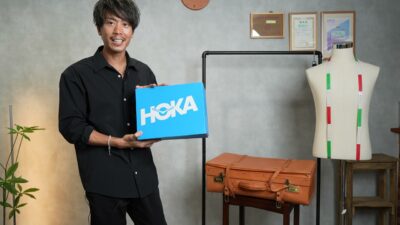 ホカオネオネのハイブリッドシューズ「ポプラ2」全体像——かかとが開いたサンダルとスニーカーの中間デザイン