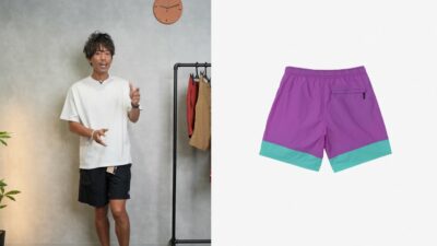 ノースフェイス ヌプシショーツとバーサタイルショーツ 並べて比較