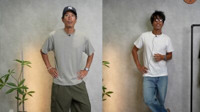 5コーデを並べた集合カットまたはたくぞーのまとめシーン