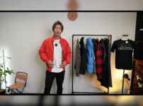 たくぞーが秋コーデ7スタイルを紹介するオープニングシーン