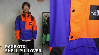 複数のノースフェイスマウンテンパーカーが並ぶ集合カット