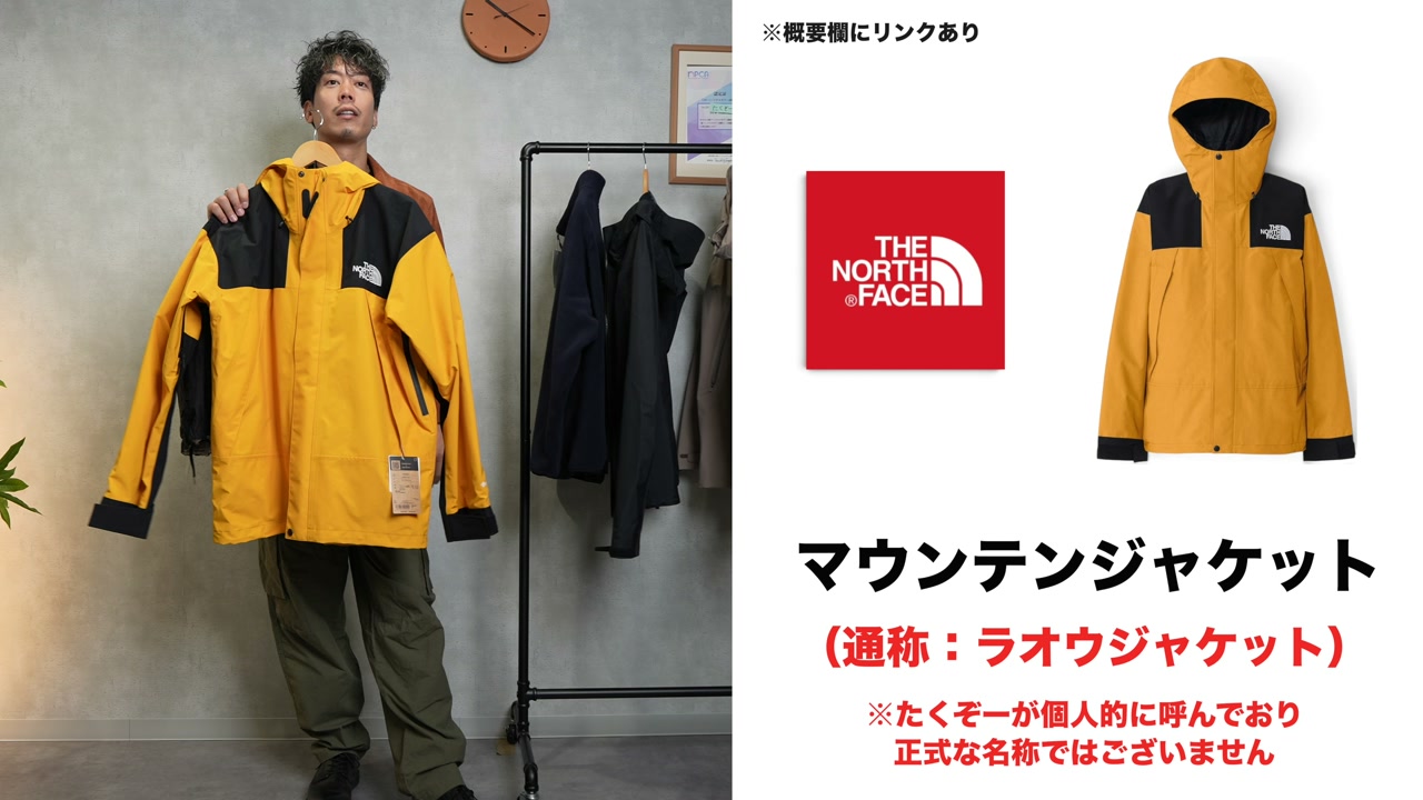 ノースフェイス系アウターとカーゴパンツのコーデ全身カット