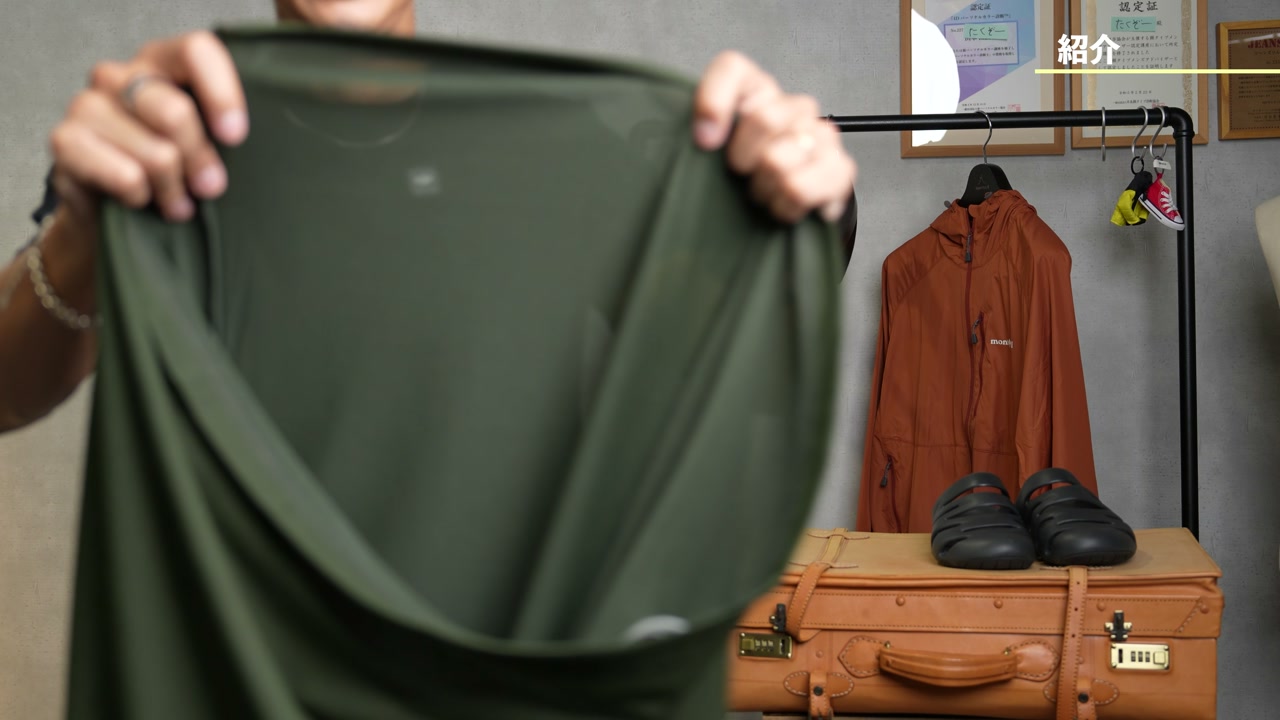 モンベル WICTシャツを着用したたくぞー