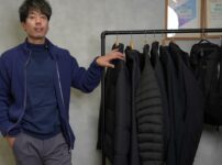 アークテリクスの秋冬アイテムをずらりと並べたオープニングカット