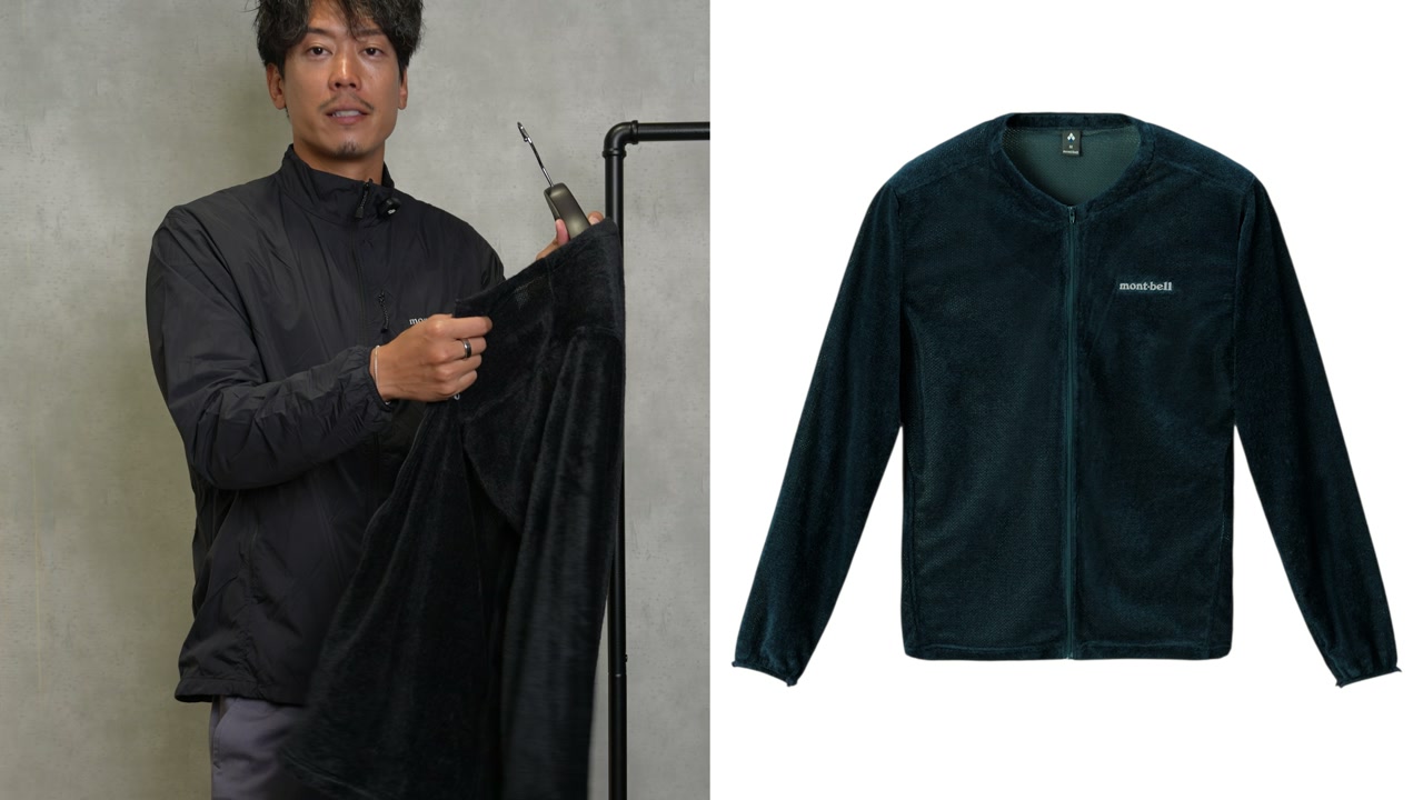 ウィンドシェル単体を着用したたくぞーの着用カット