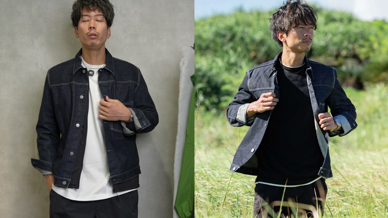 サーマラップシリーズを着用したたくぞーさんの全身コーデ