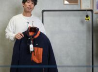 TAIONリバーシブルジャケットのフリース面（表）を着用したたくぞー